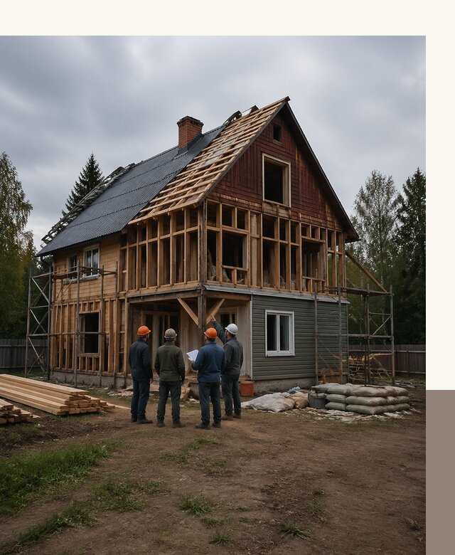 Реконструкция дачного дома в Юрге под ключ с проектом