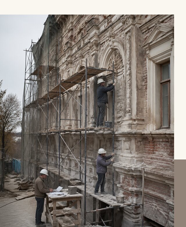Реставрация объектов культурного наследия под ключ в Юрге