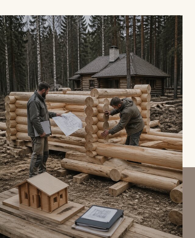Проектирование и строительство домов из бревна в Юрге